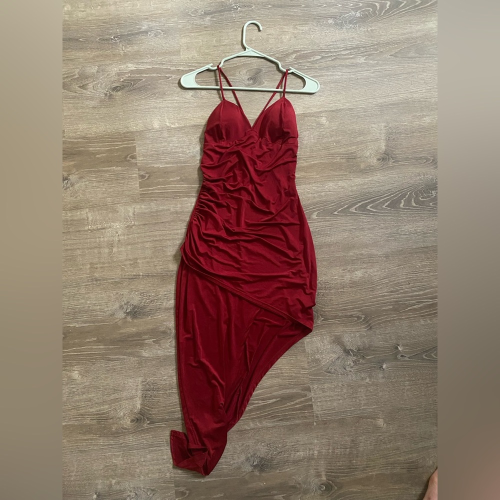 Red Slit Dress